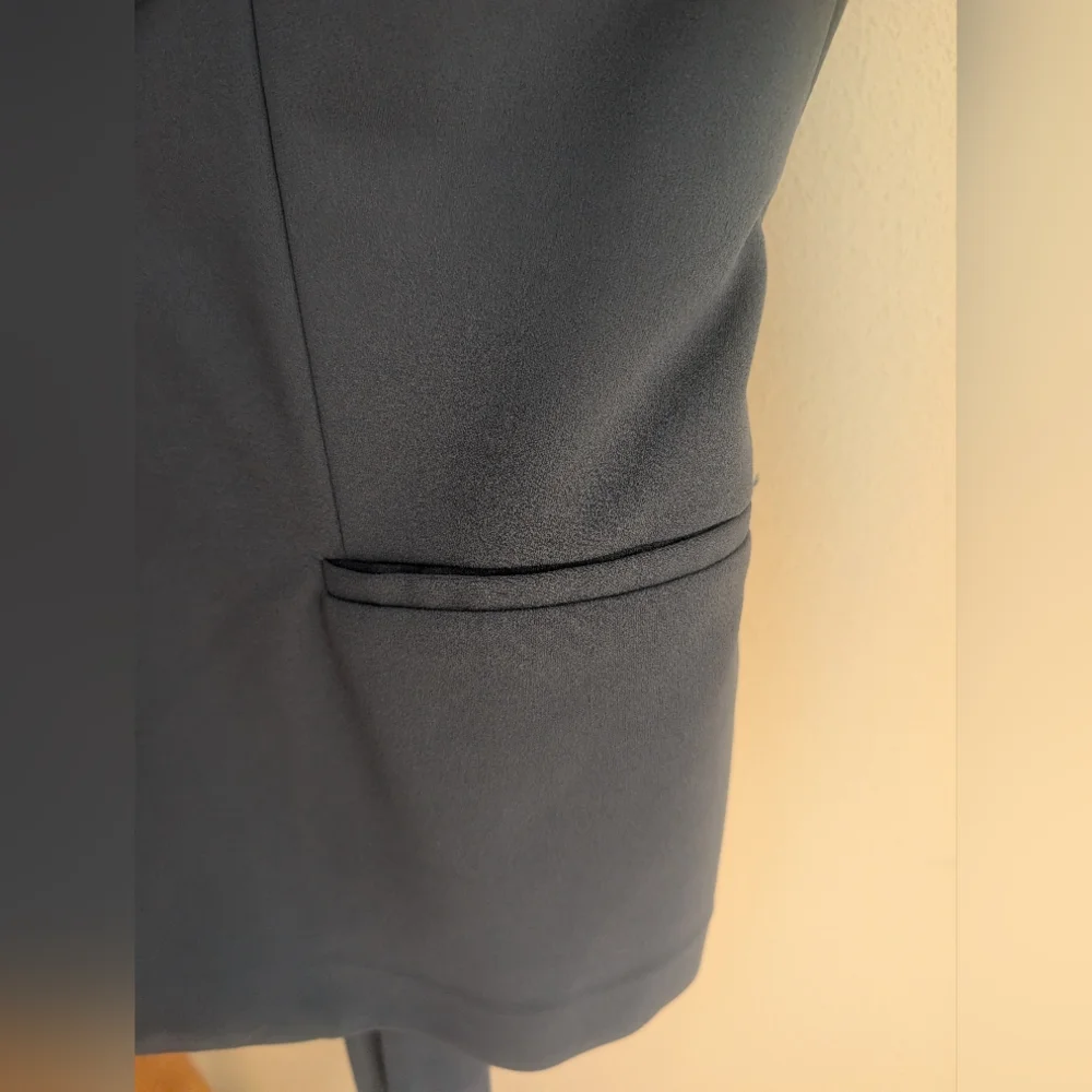 White House Black Market Dusty Blue Blazer - Picture 9 of 10